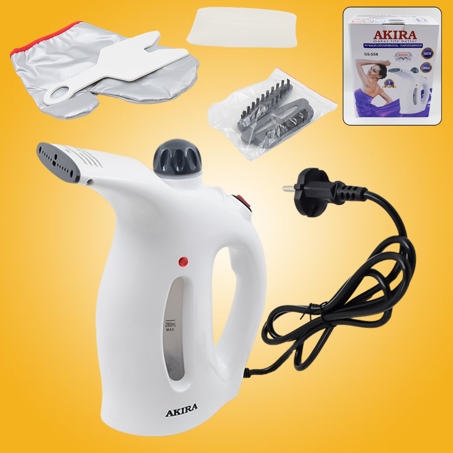Portable Handheld Garment Facial Steamer (1 Pc) Default Title - Anthro Bazaar
