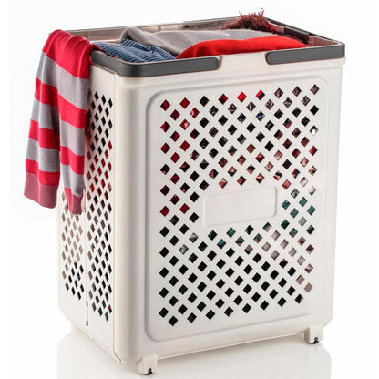 Portable Ventilated Clothes Storage Hamper for Bedroom, Bathroom & Laundry Room (1 Pc)
