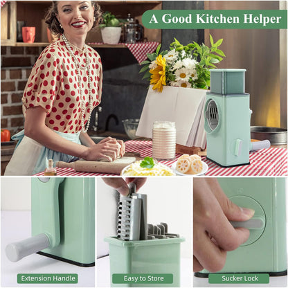 Stainless Steel Vegetable Chopper – Slice, Dice & Grate Like a Pro!