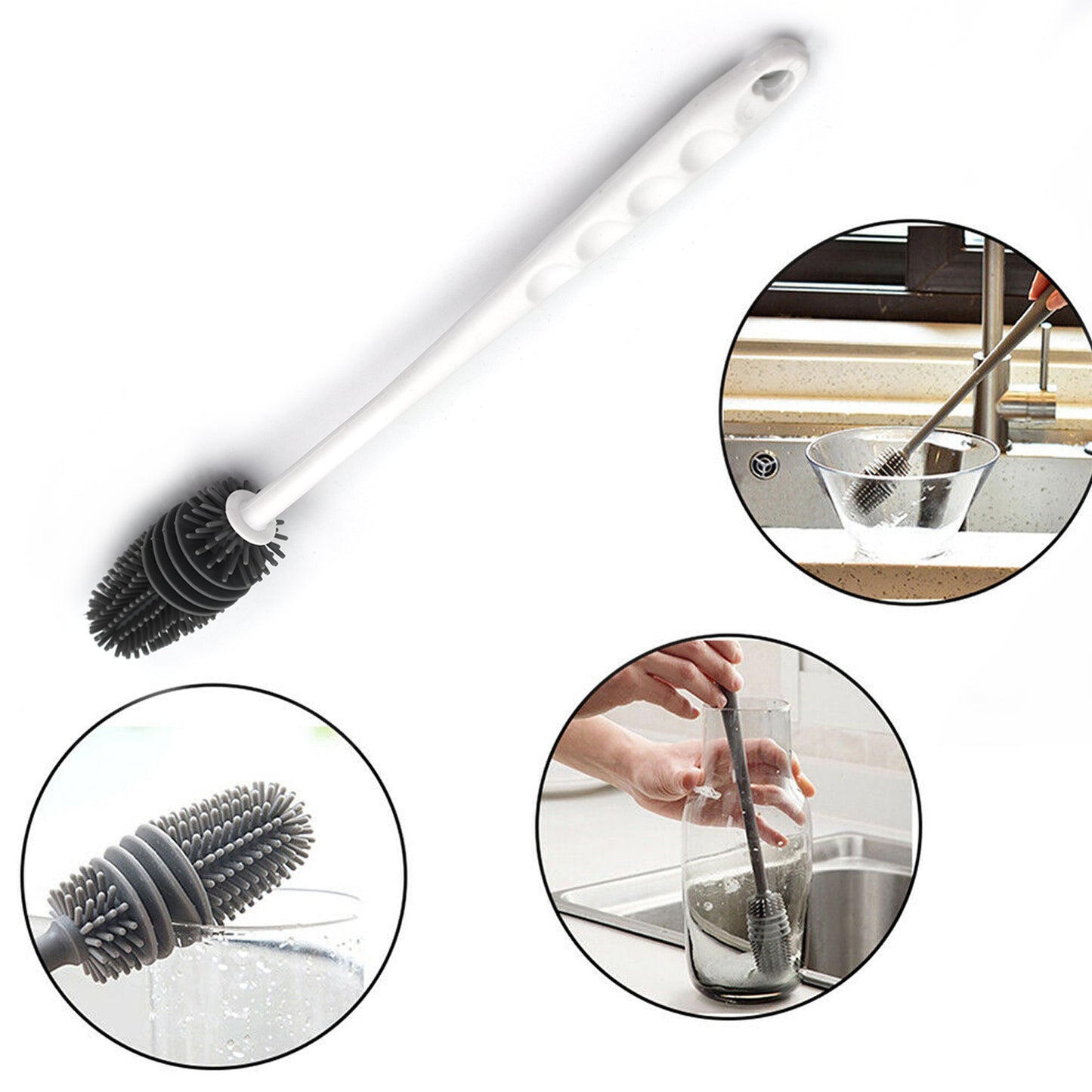 6151a Bottle Cleaning Brush Usual Fully Types Of Household Room For Cooking Food Purposes For Cleansing Default Title - Anthro Bazaar