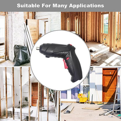 3.6V Cordless Electric Screwdriver Set (48 Pcs) | Rechargeable Drill with LED Light &amp; Pivot Handle