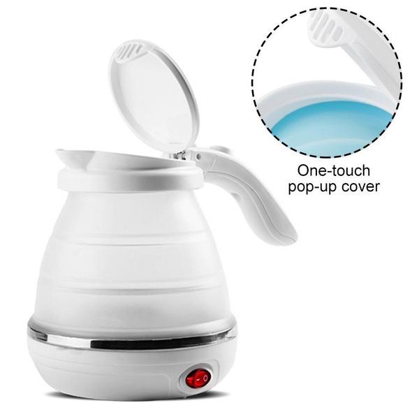 Silicone Foldable Collapsible Electric Kettle – Dual Voltage Travel Boiler