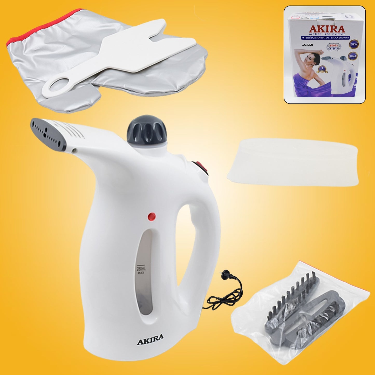 Portable Handheld Garment Facial Steamer (1 Pc) Default Title - Anthro Bazaar