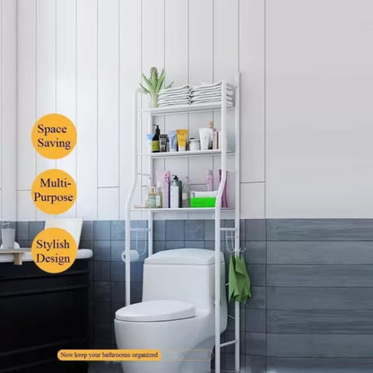 Multi-Layer Toilet Storage Rack - Space-Saving Organizer for Wash Basin & Laundry Room