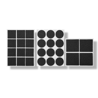 28 Pc Rubber Furniture Pads - Non Slip Furniture Noise Insulation Pads