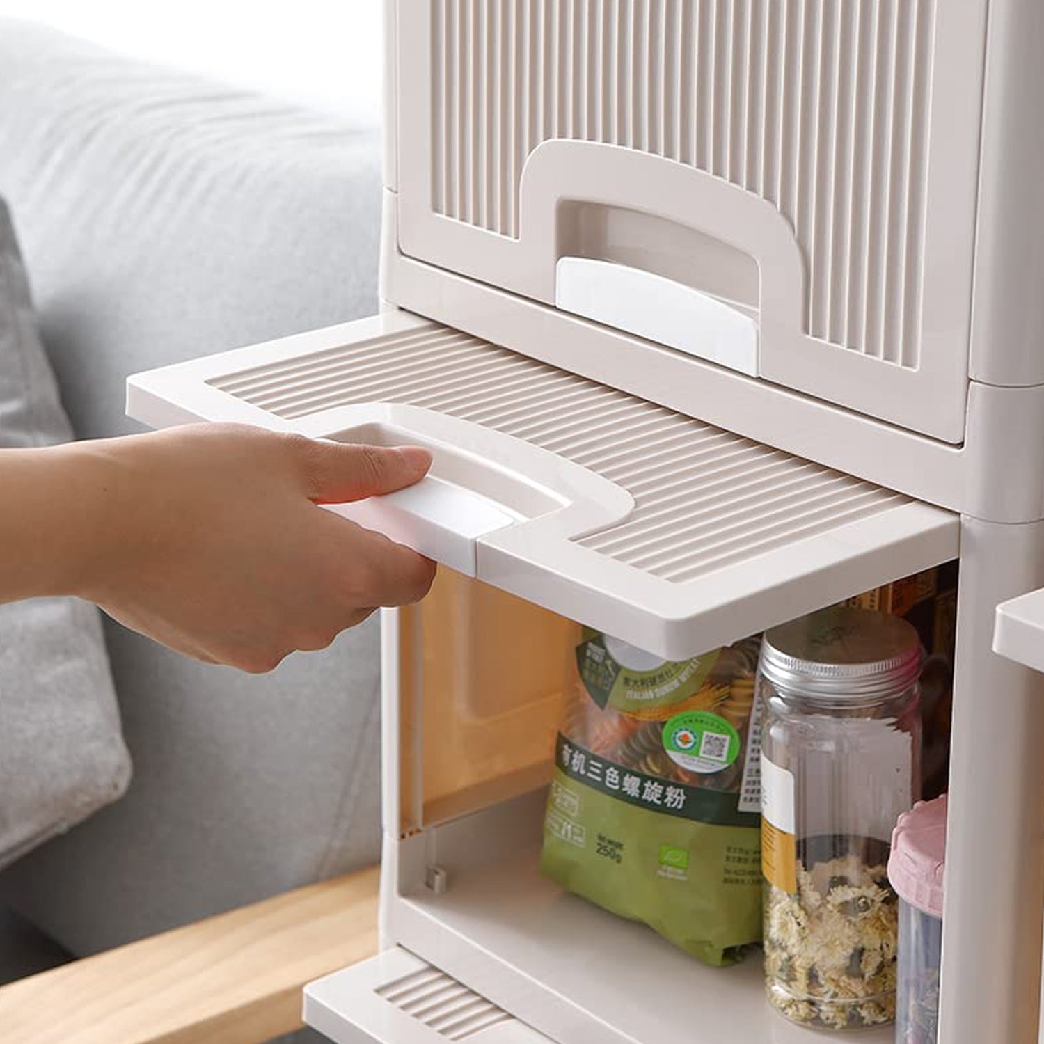 Multipurpose Storage Cabinet Storage Solutions Plastic Drawers Multi Layer Wardrobe Storage Drawers Foldable Multipurpose Drawer Units For Kitchen Bathroom Bedroom Cloth (4 Layer) Default Title - Anthro Bazaar
